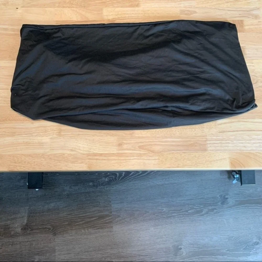 Beyond Yoga Black Infinity Scarf with zipper pocket